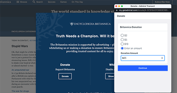Britannica Donations Case Study with Admiral VRM